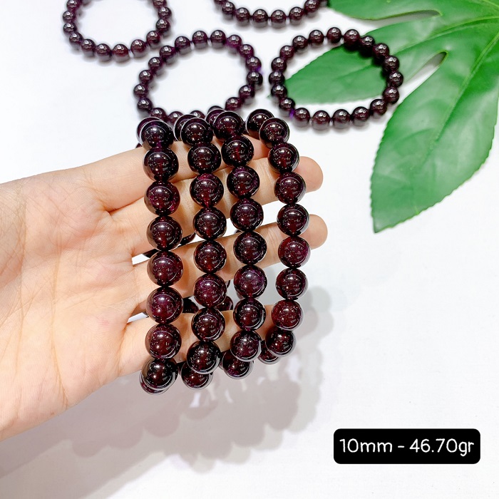 Sỉ vòng đá Garnet ngọc hồng lựu 100% đá tự nhiên, chất lượng vượt trội